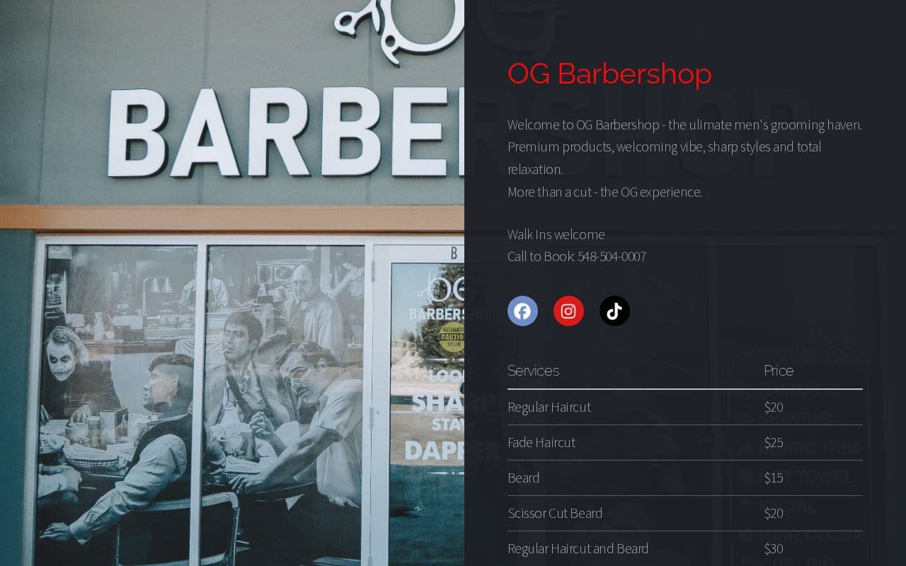 Photo from OG Barbershop's website