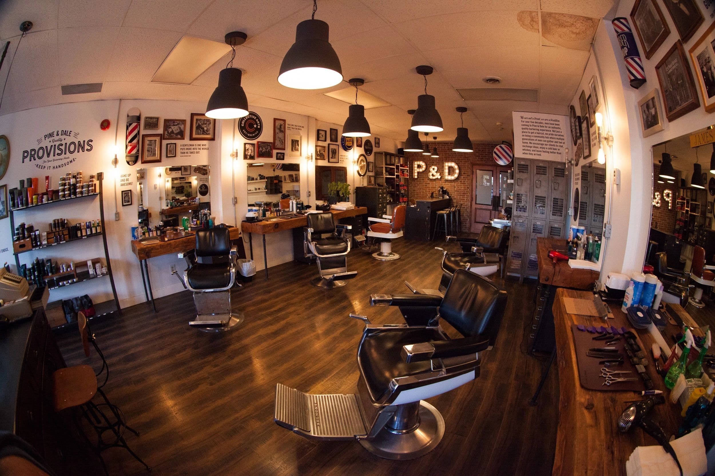 Photo from Pine & Dale Barbershop's website