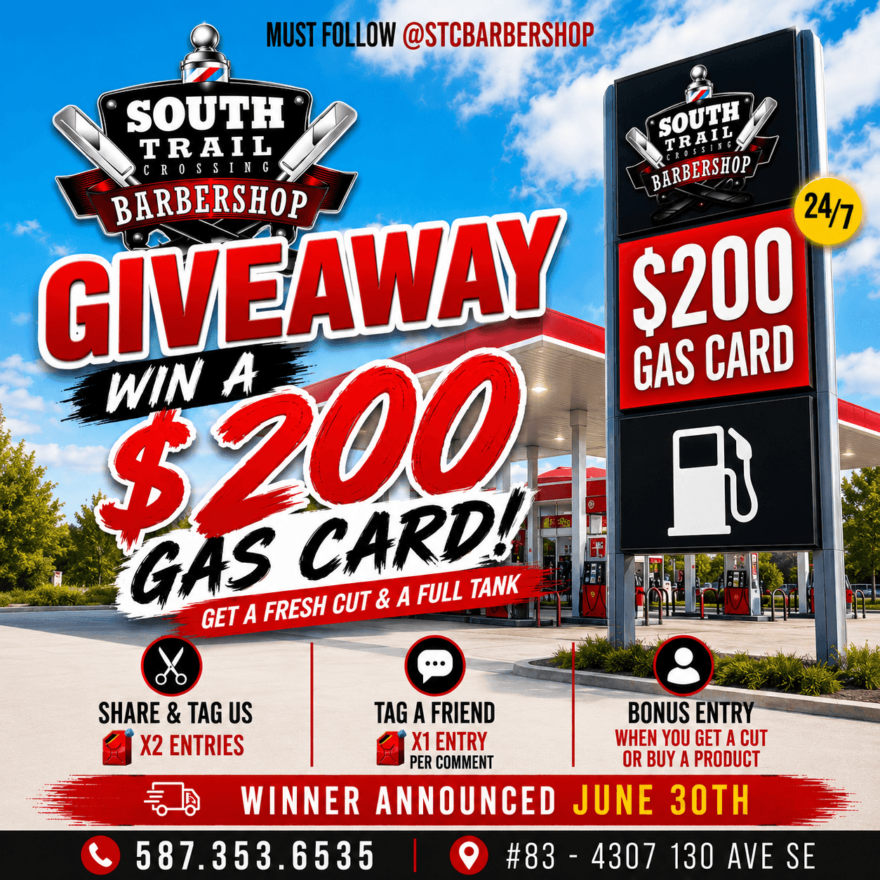 Photo from South Trail Crossing Barbershop's website