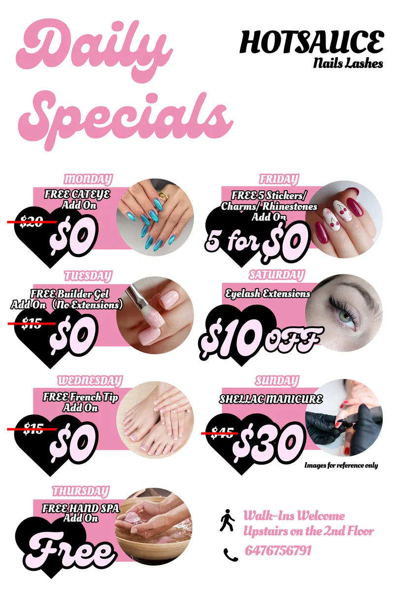 Photo from HotSauce Nails Lashes's website