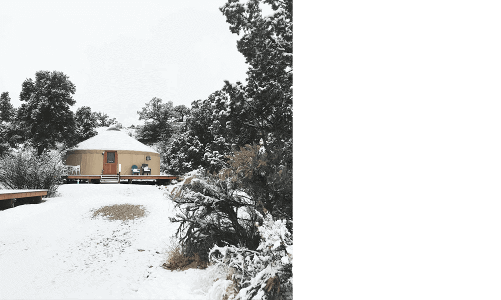 Arrive at Escalante Yurts