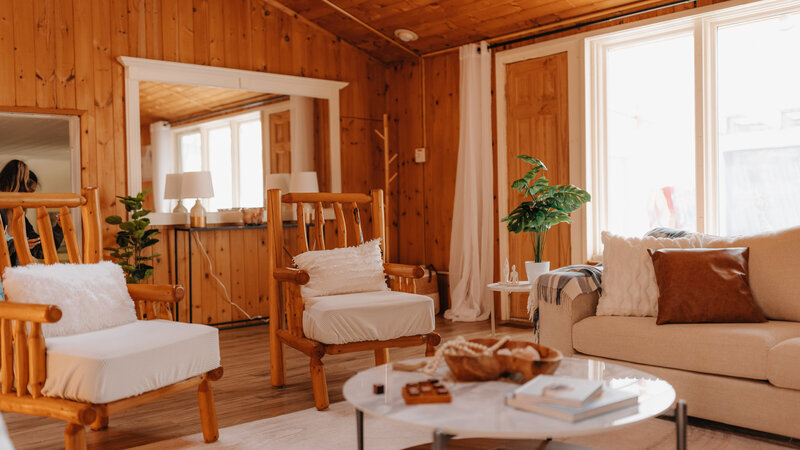 Settle into five private suites