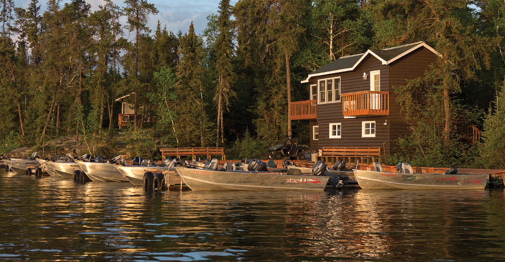 Use drive-to wilderness lodge setting