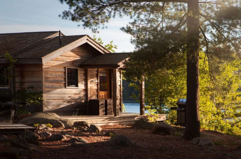 Settle into Private lakeside cottages