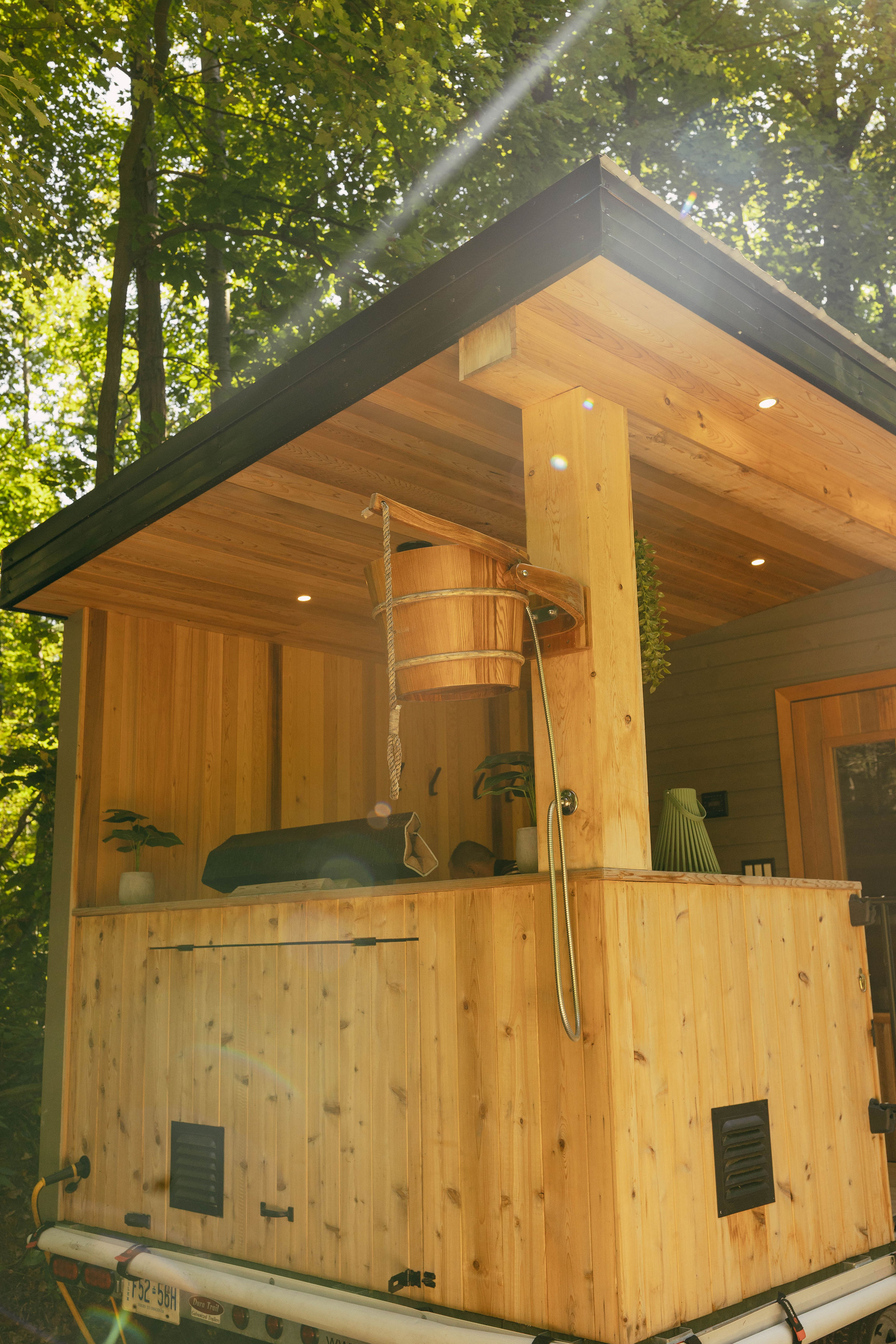 Oliver's Tiny Home & Nordic Spa — Forest Tiny Home Nordic Spa