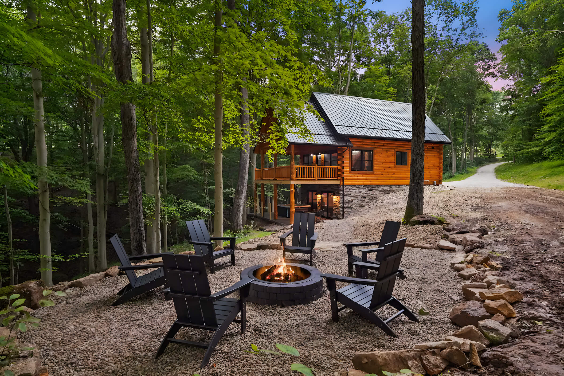 Arrive at The Retreats Hocking Hills