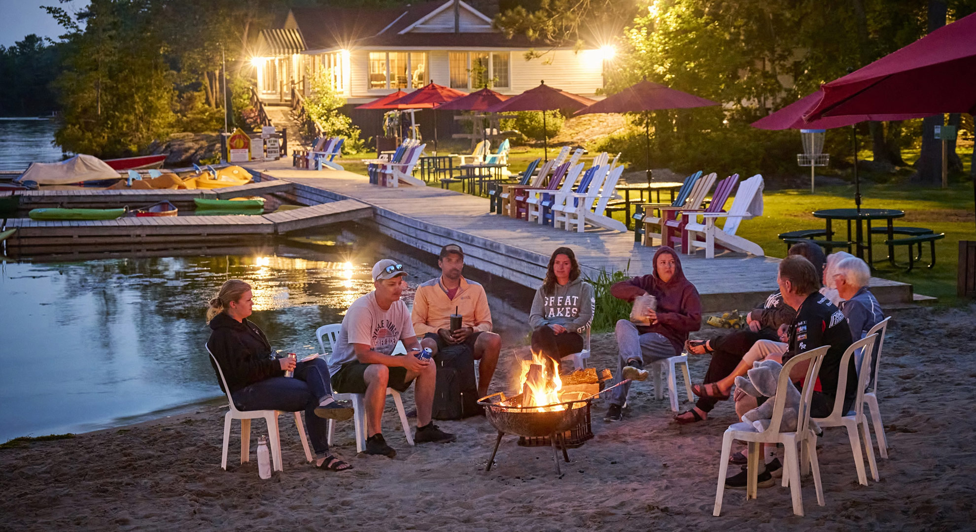 Settle into Lake-view lodge rooms