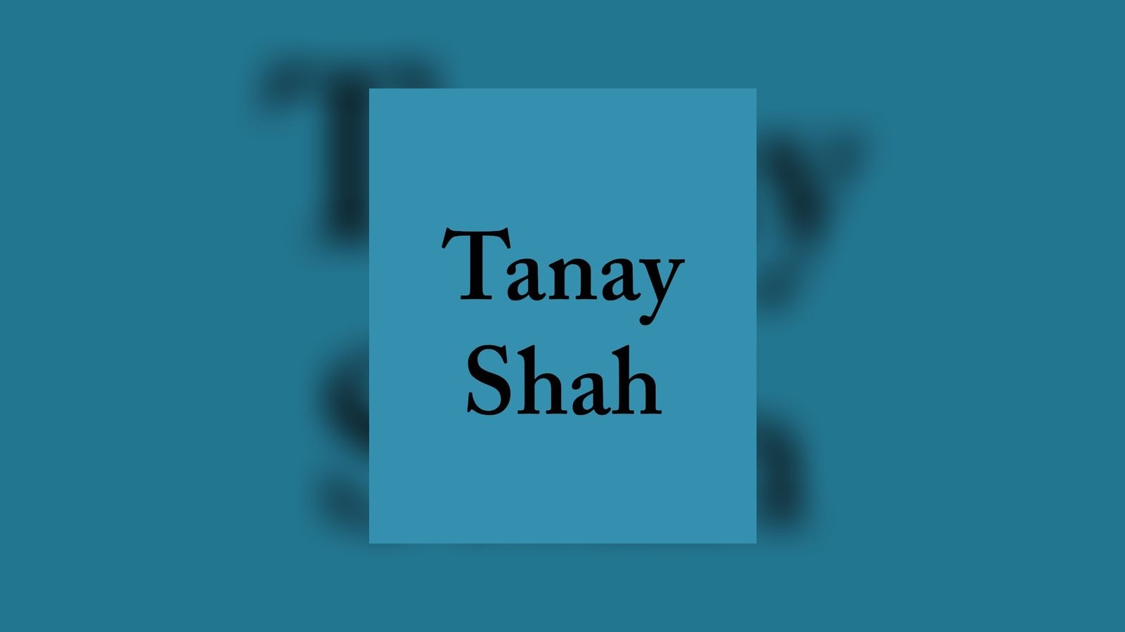 Tanay Shah — Examined Life Psychotherapy — Therapist